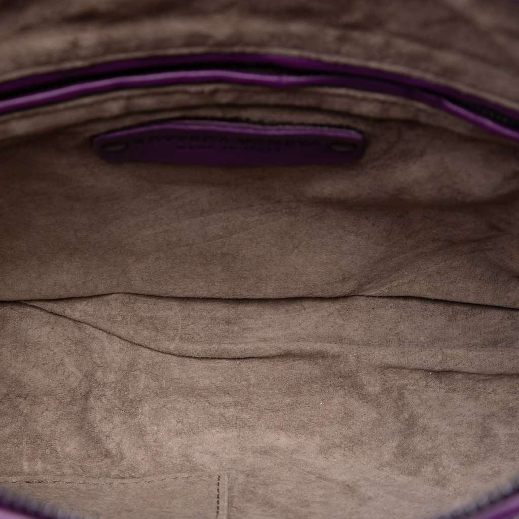 Bottega Veneta Nappa Intrecciato Nodini Crossbody Purple Leather Very good condition - Model View