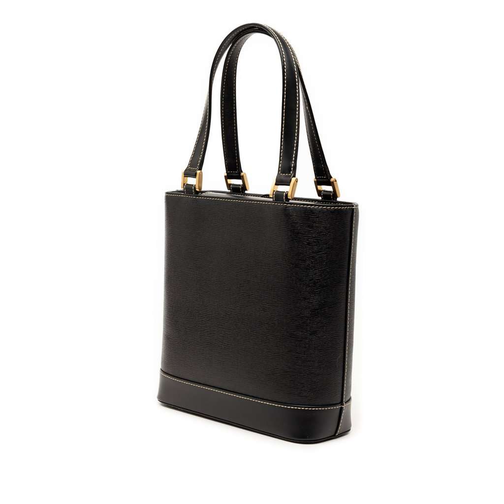 Burberry Leather Handbag Black Leather Very good condition - Back View