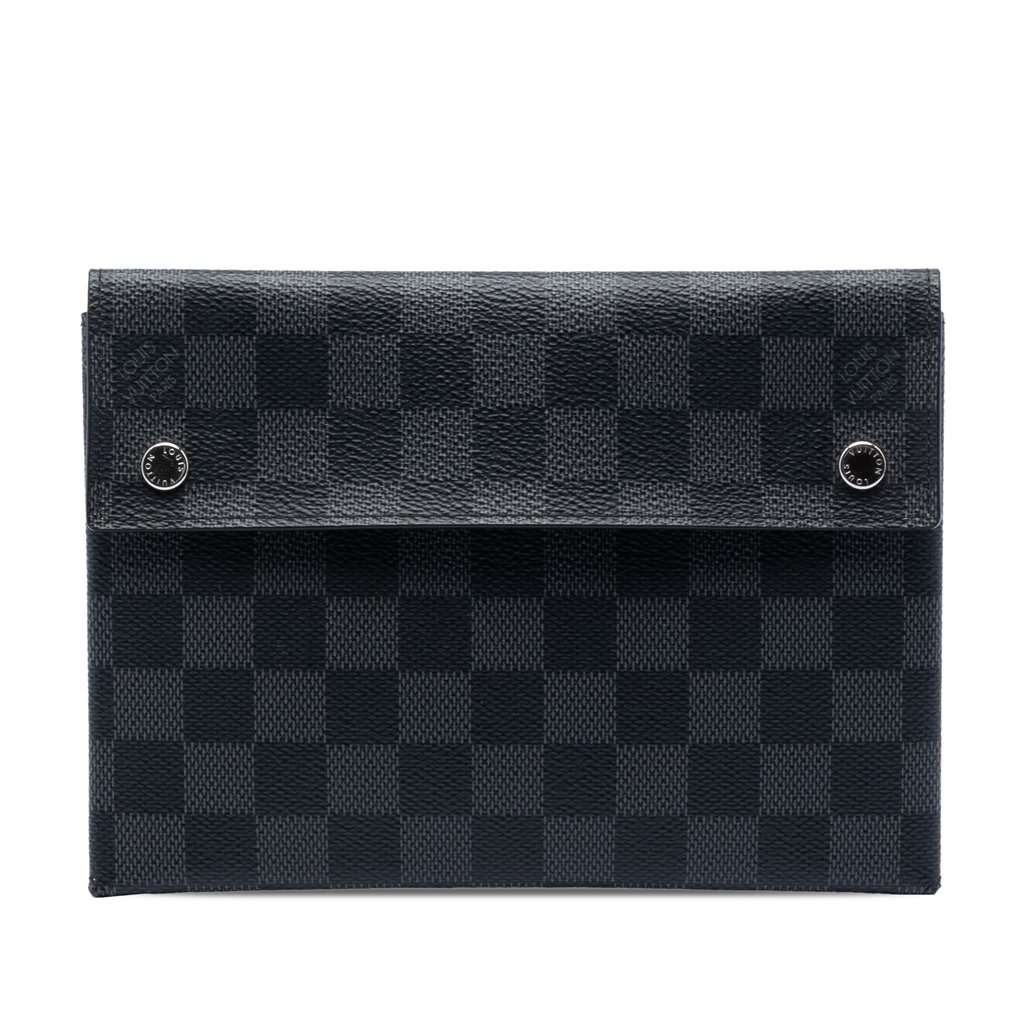 Louis Vuitton Damier Graphite Alpha Pochette MM Black Very good condition - Front View