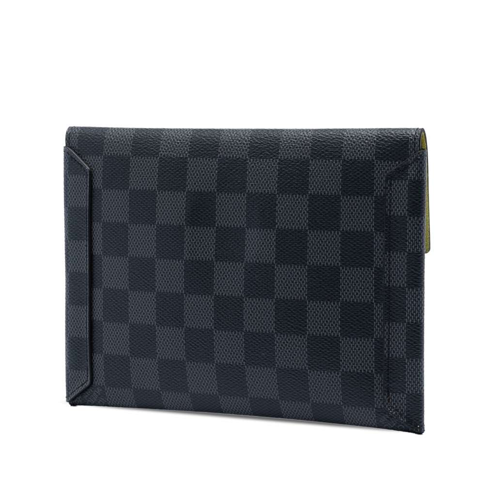 Louis Vuitton Damier Graphite Alpha Pochette MM Black Very good condition - Back View