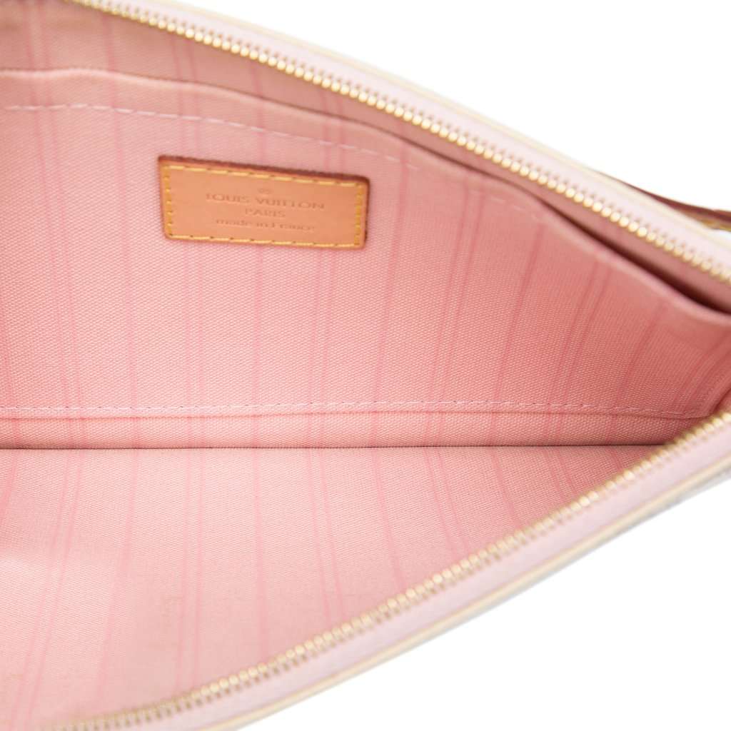 Louis Vuitton Damier Azur Neverfull Pouch MM White Very good - Model View