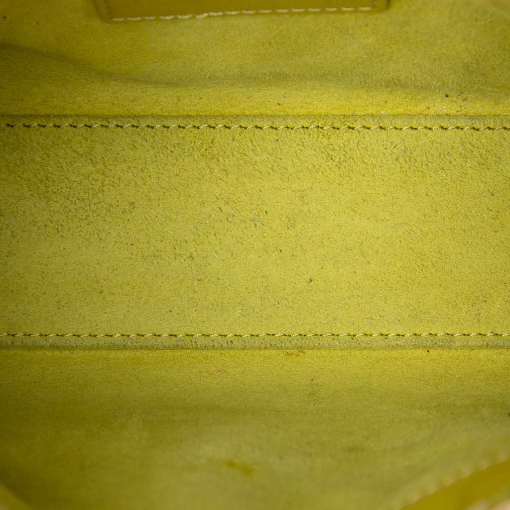 Dior Mini Patent Cannage Lady Dior Yellow Leather Very good - Model View