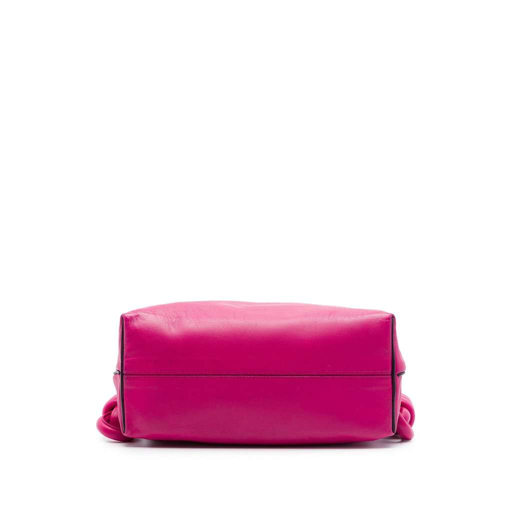 LOEWE Medium Nappa Flamenco Knot Shoulder Bag Pink Leather Very good - Inside View