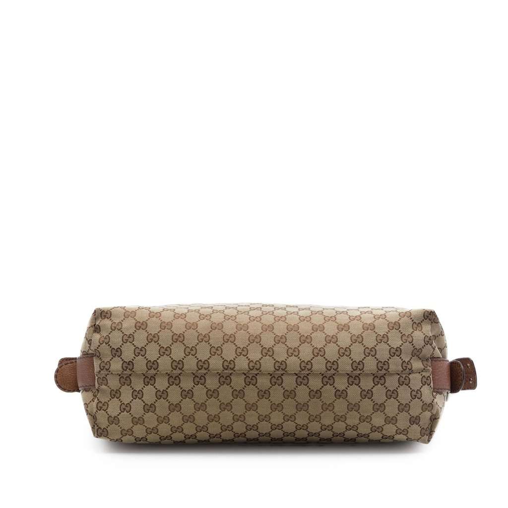 Gucci Medium GG Canvas Bamboo Bar Tote Beige Very good condition - Inside View
