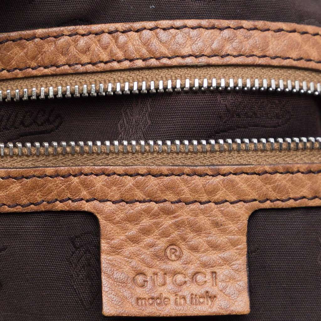 Gucci Medium GG Canvas Bamboo Bar Tote Beige Very good condition - Box View