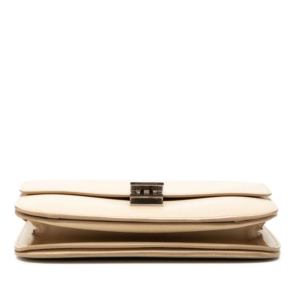 Celine Medium Calfskin Classic Box Beige Leather Very good - Inside View