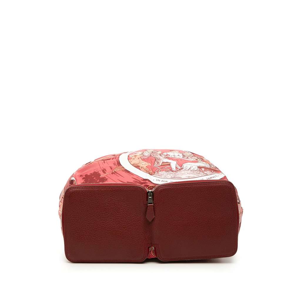 Hermès Jeu des Omnibus et Dames Blanches Silky Pop Tote Red Very good - Inside View