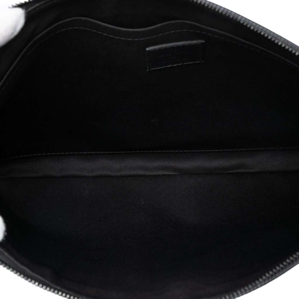 Louis Vuitton Monogram Shadow Discovery Pochette Black Leather Very good condition - Model View