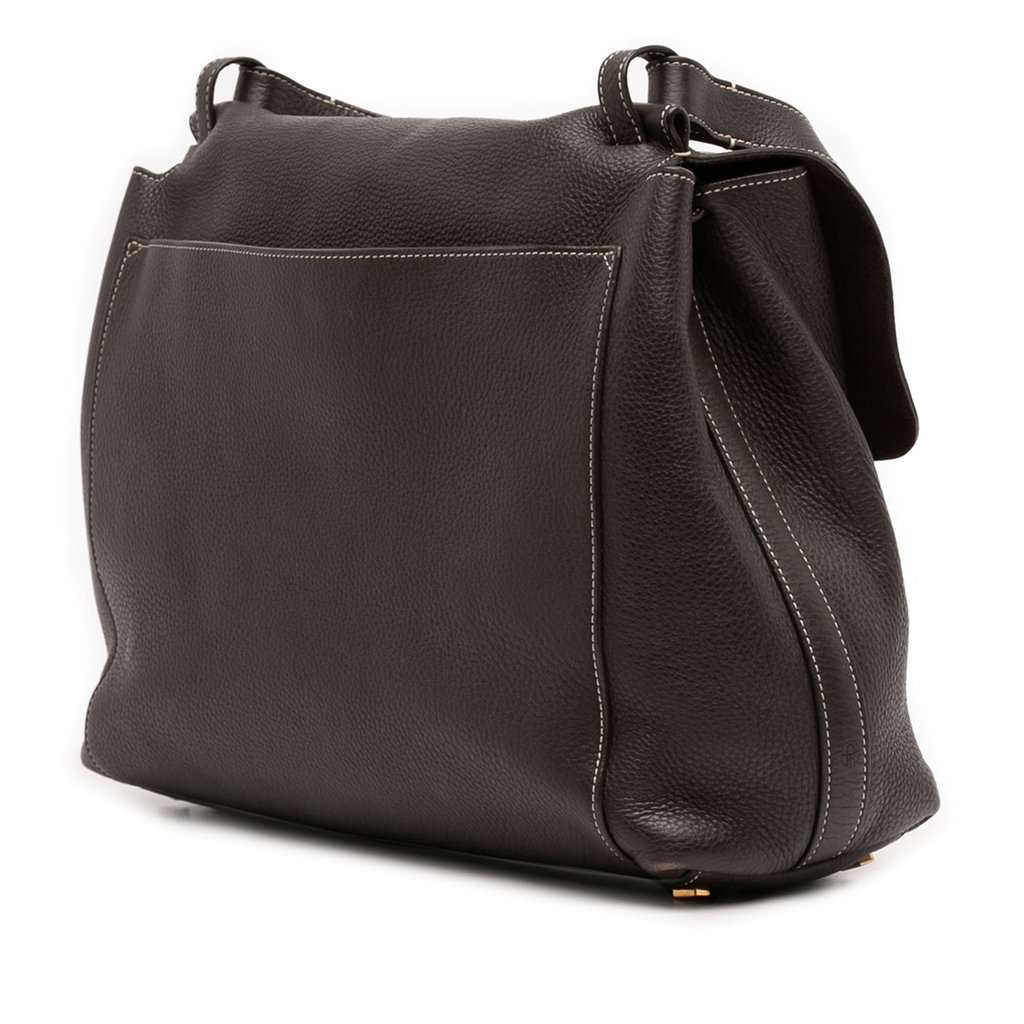 The Row Leather Shoulder Bag Brown Leather Very good condition - Back View
