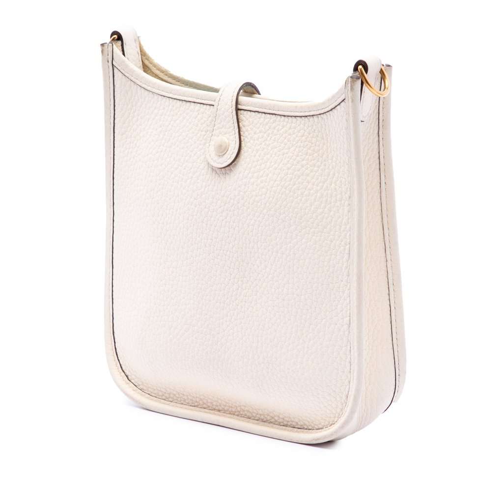 Hermès Clemence Evelyne 16 Amazone White Leather Very good condition - Back View