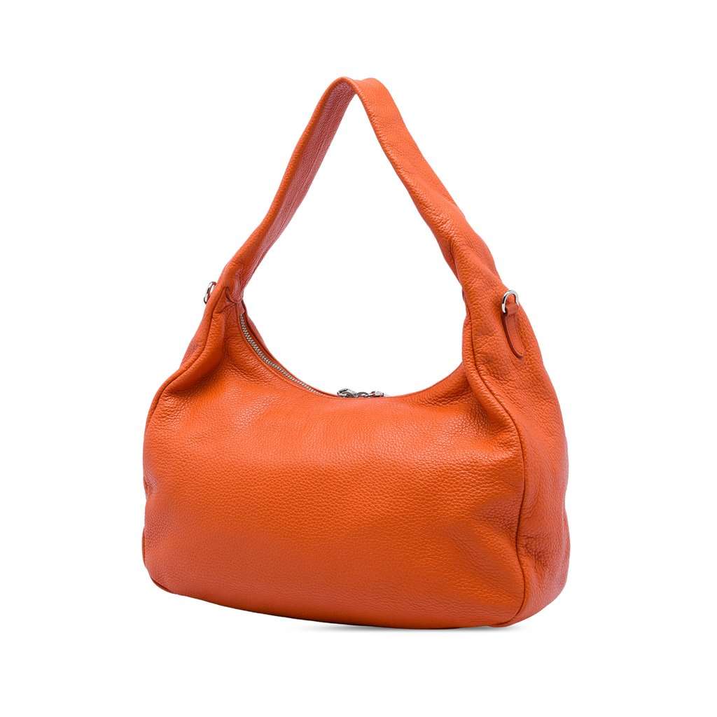 Prada Vitello Phenix Satchel Orange Leather Very good - Back View
