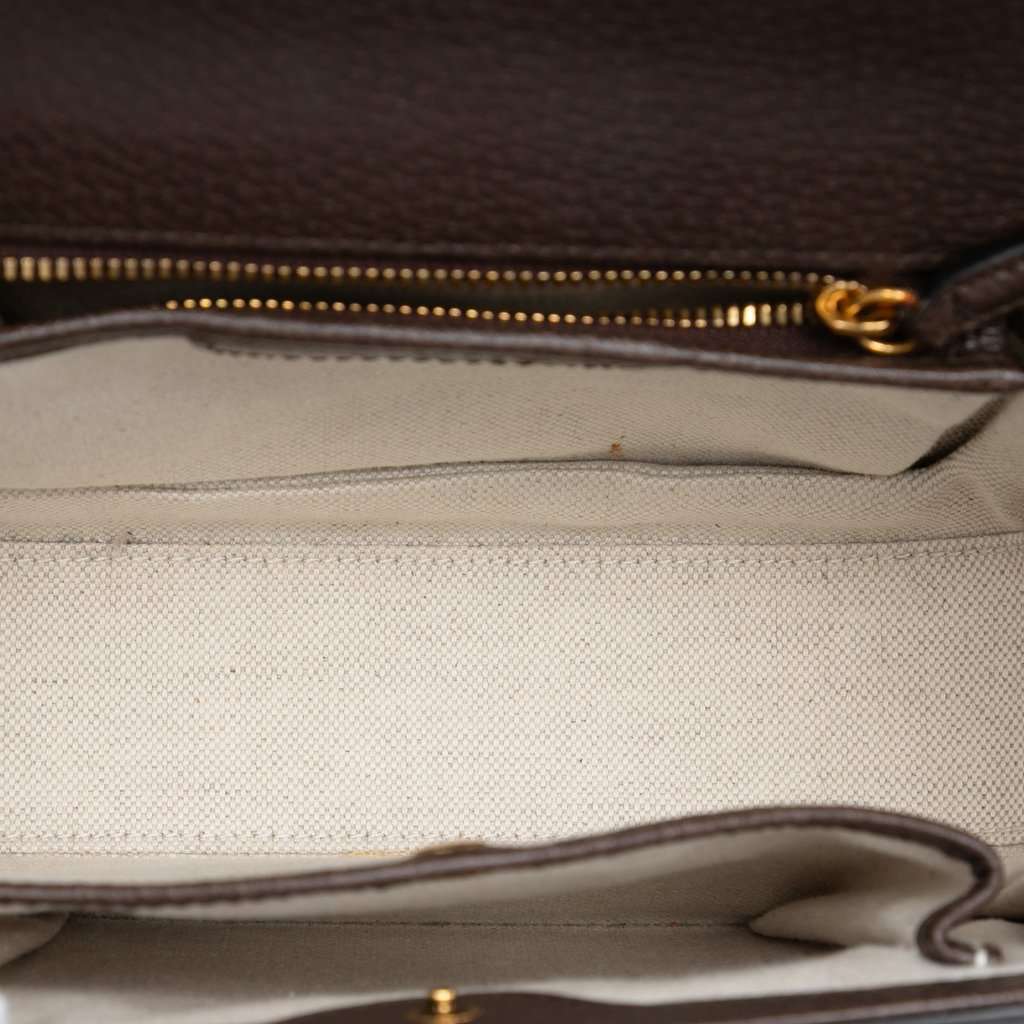 Gucci Small Jumbo GG Canvas Bamboo 1947 Top Handle Bag Beige Very good condition - Model View