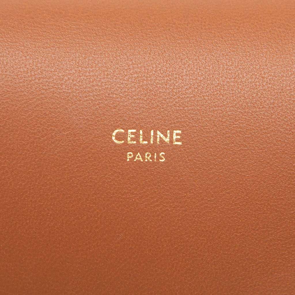 Celine Triomphe Coated Canvas Phone Pouch Flap Crossbody White Very good condition - Box View