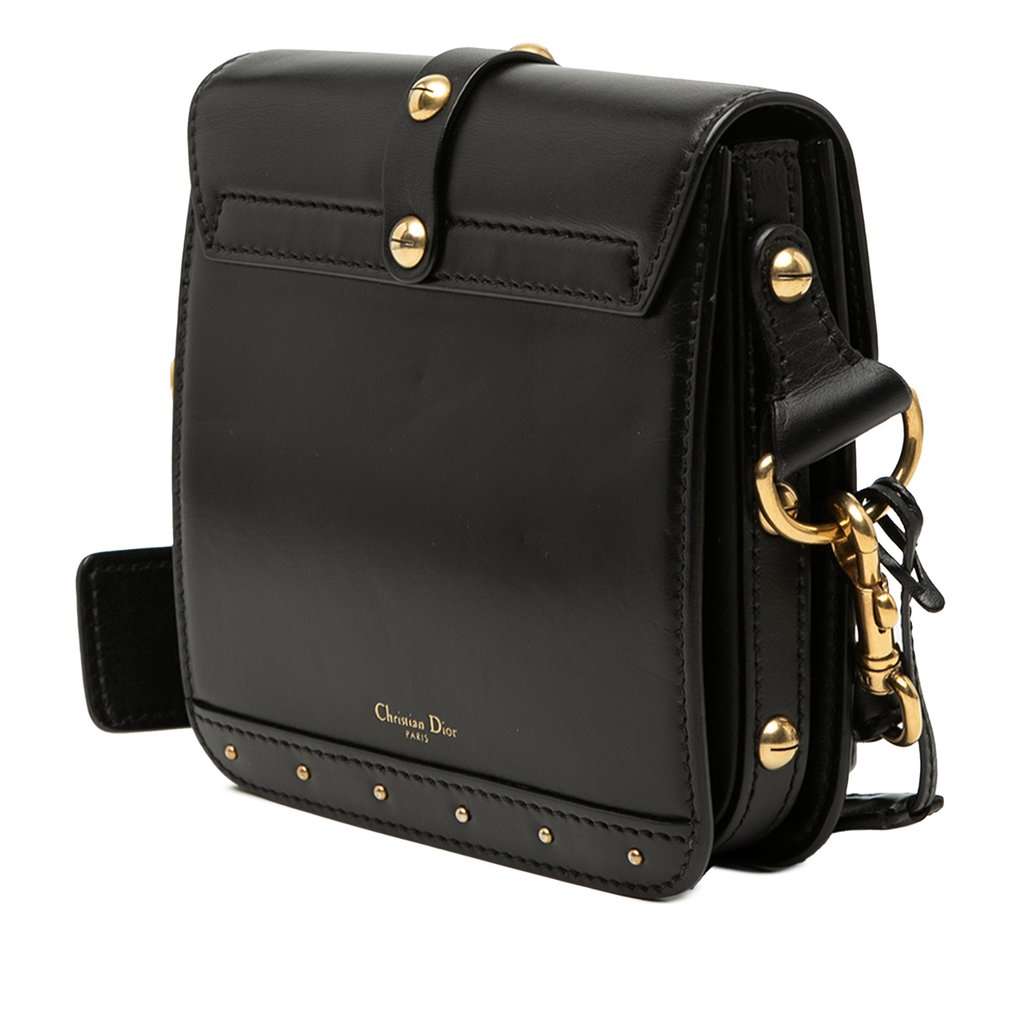 Dior Leather DiorAddict Square Flap Black Leather Very good - Back View