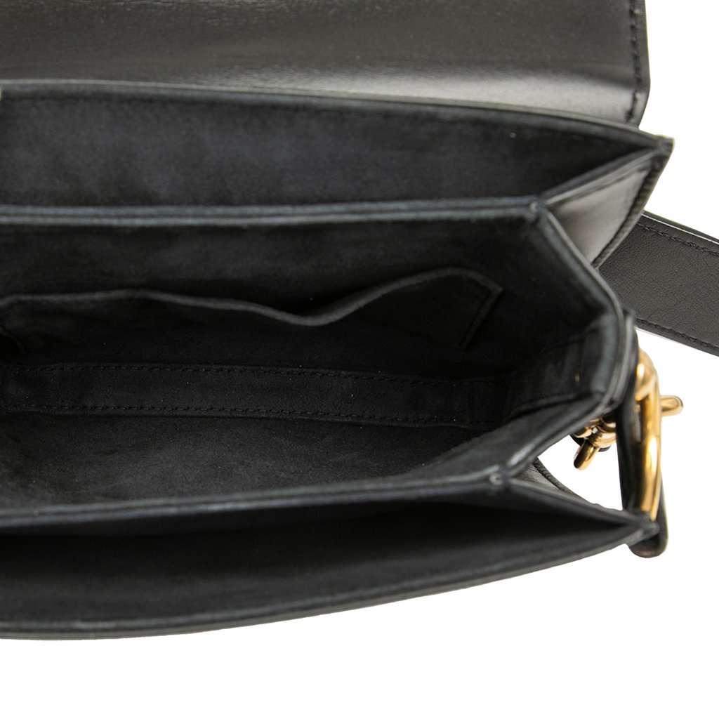 Dior Leather DiorAddict Square Flap Black Leather Very good - Model View