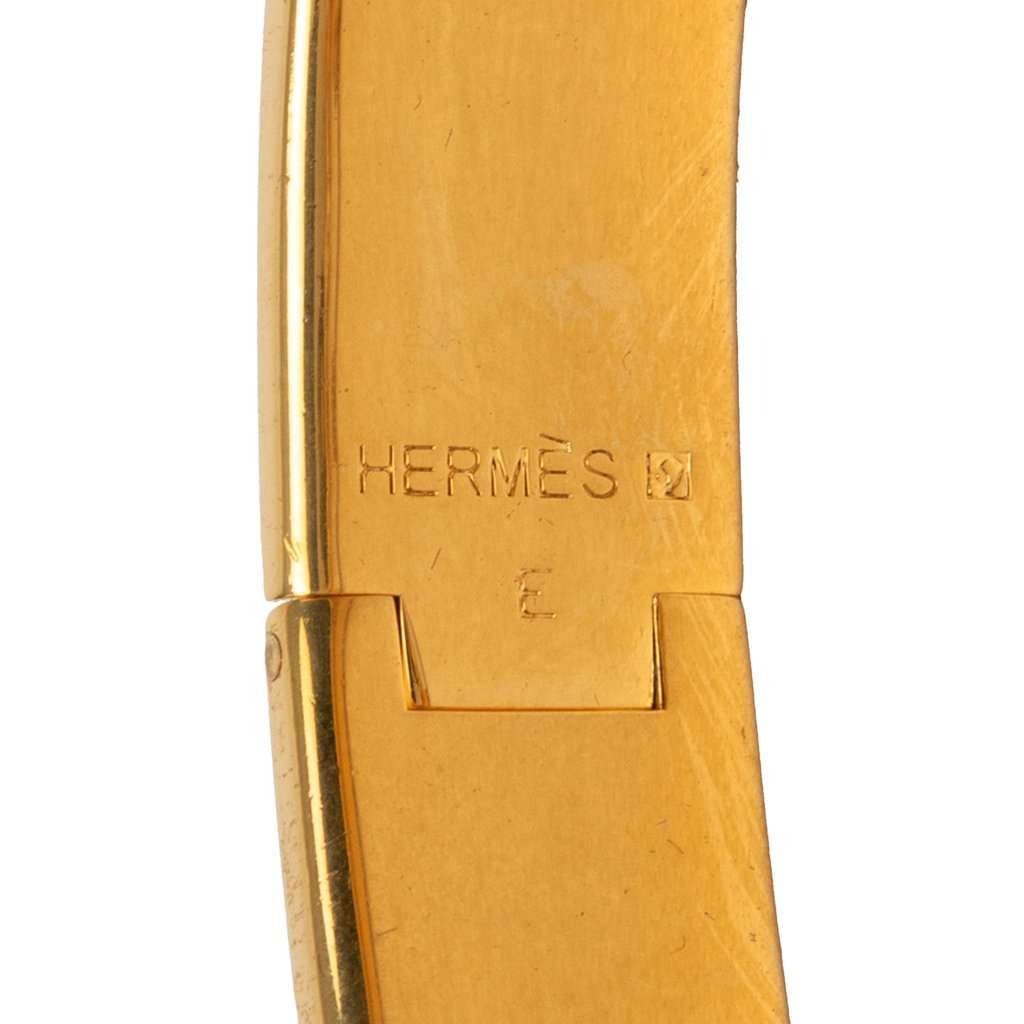 Hermès Narrow Enamel Clic H Bracelet PM Red Very good condition - Model View