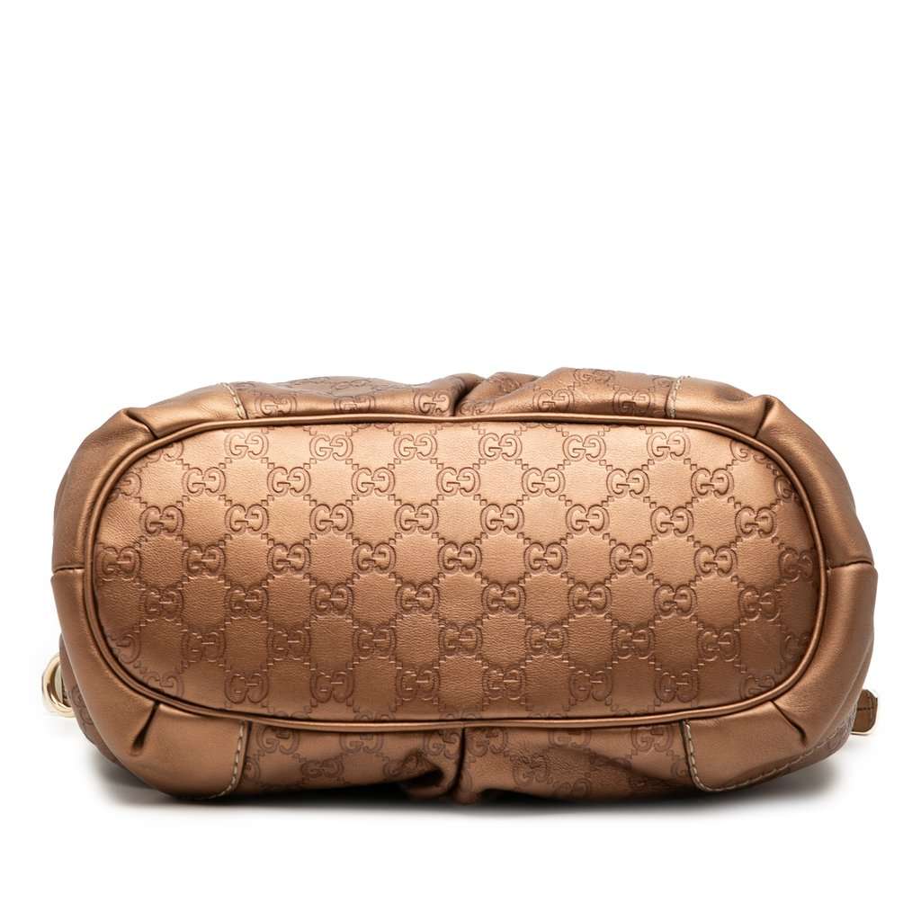 Gucci Guccissima Sukey Satchel Brown Leather Very good condition - Inside View