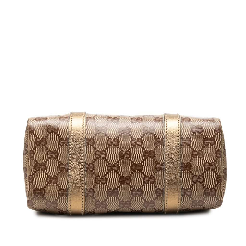 Gucci Small GG Crystal Joy Boston Bag Beige Very good - Inside View