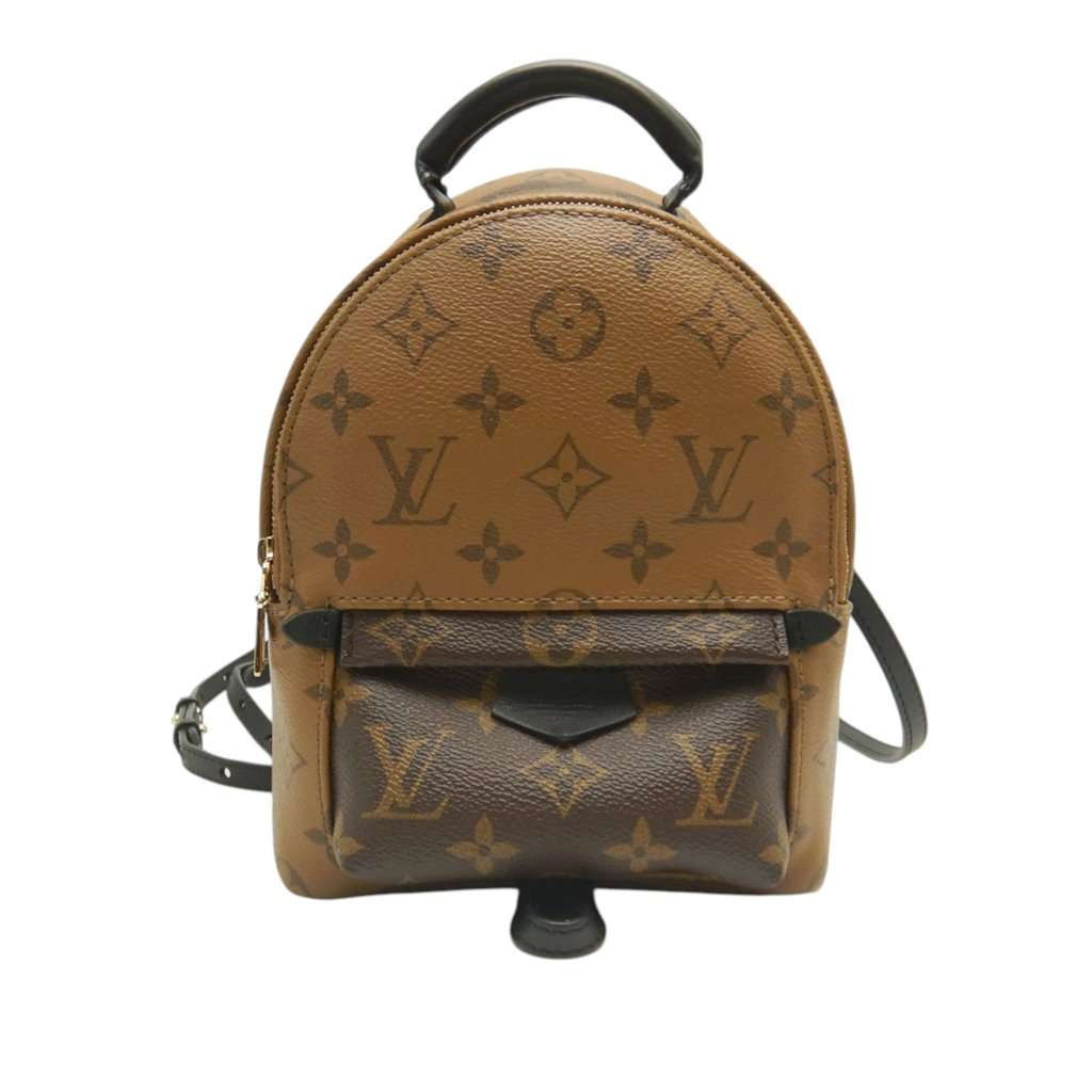 Louis Vuitton Monogram Reverse Mini Palm Springs Brown Very good condition - Front View