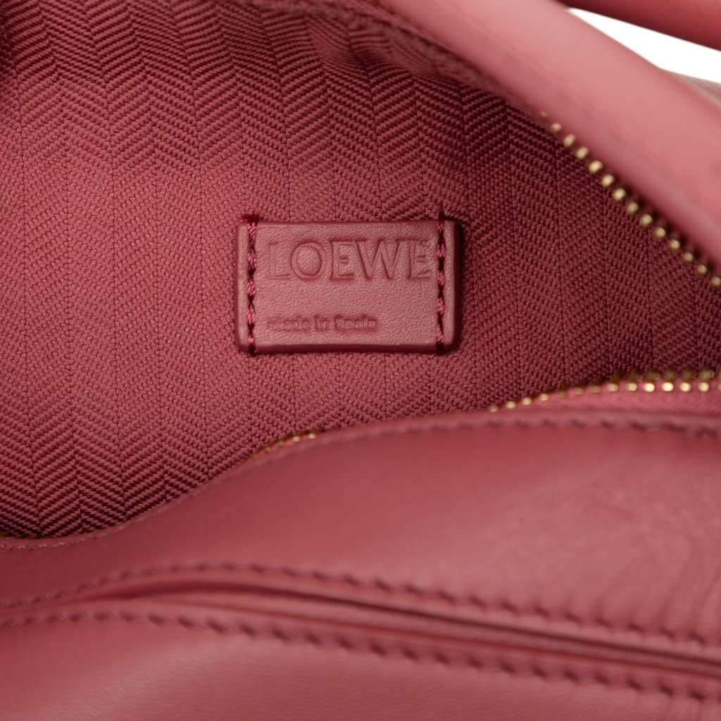 LOEWE Mini Calfskin Puzzle Satchel Pink Leather Very good condition - Box View