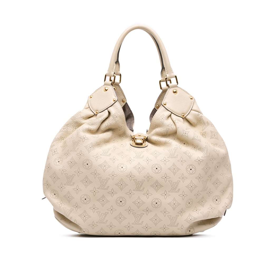 Louis Vuitton Monogram Mahina XL White Leather Very good condition - Front View
