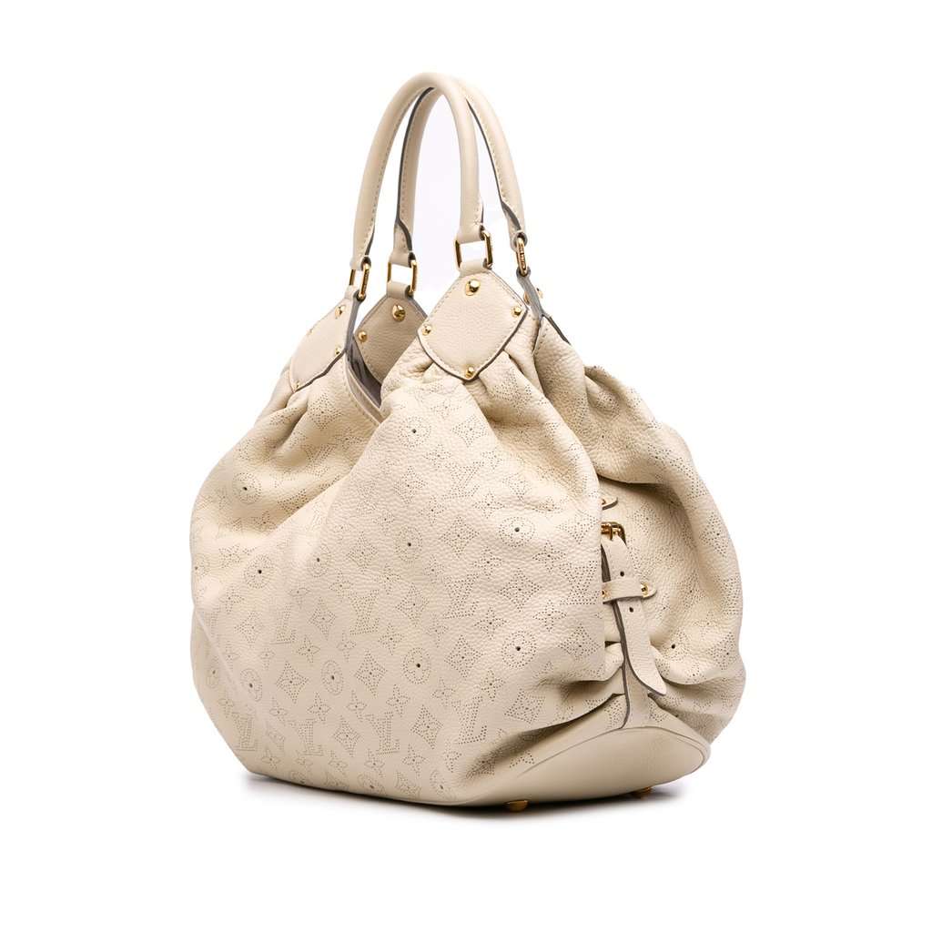 Louis Vuitton Monogram Mahina XL White Leather Very good condition - Back View