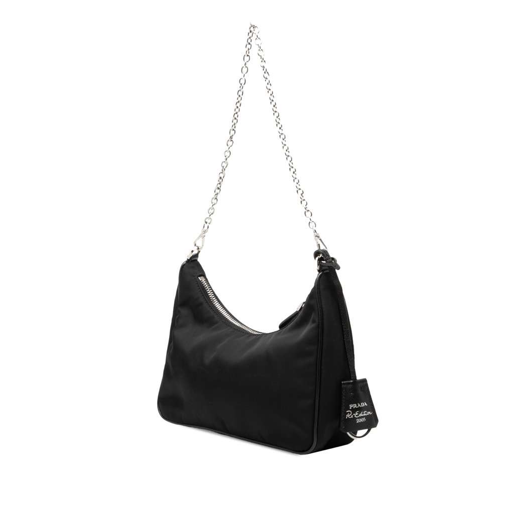 Prada Saffiano Trimmed Re Nylon Re Edition 2005 Satchel Black Very good - Back View