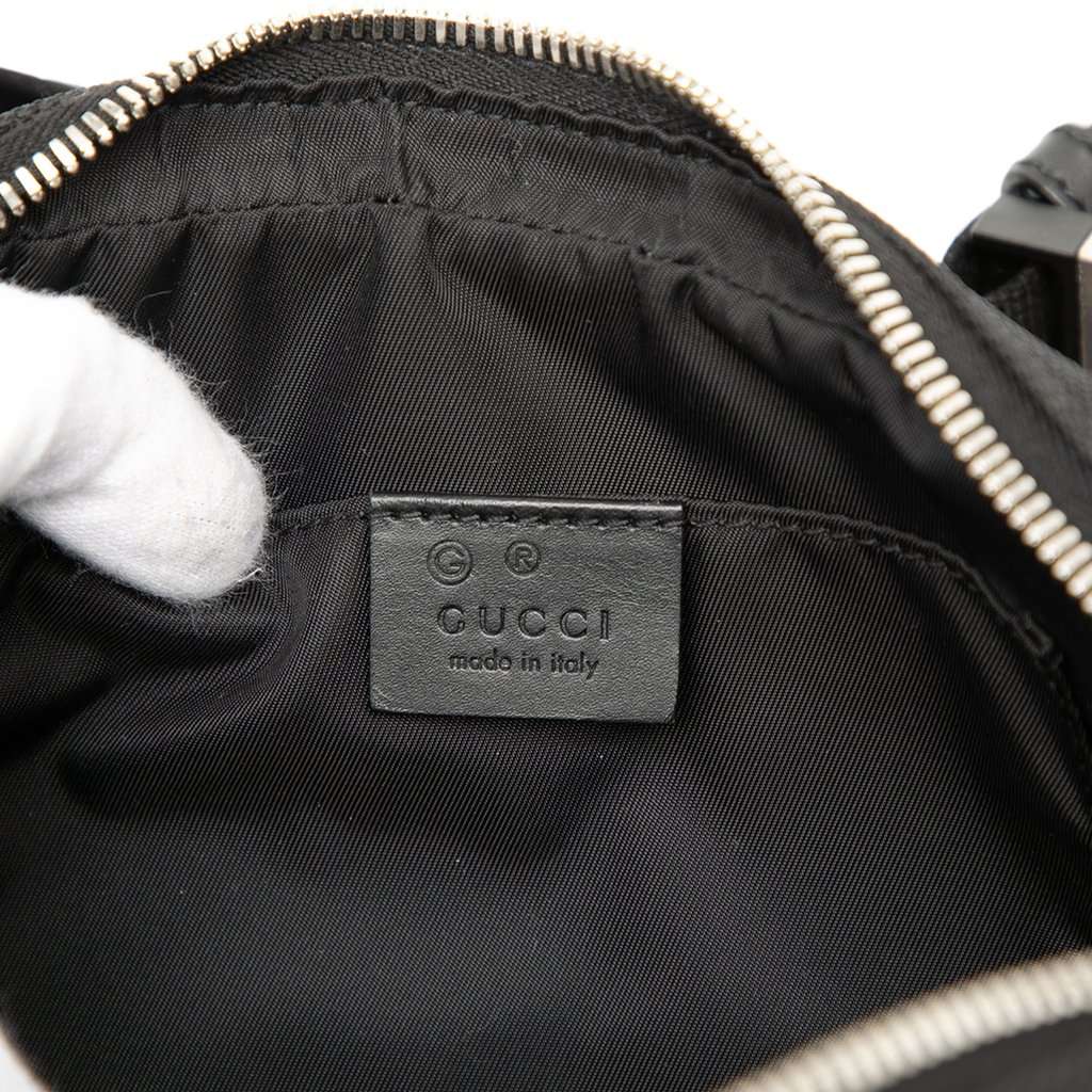 Gucci Canvas Techno Web Belt Bag Black Very good - Box View