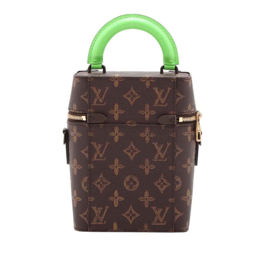 Louis Vuitton Monogram No7 Vertical Box Trunk Brown Very good condition - Back View