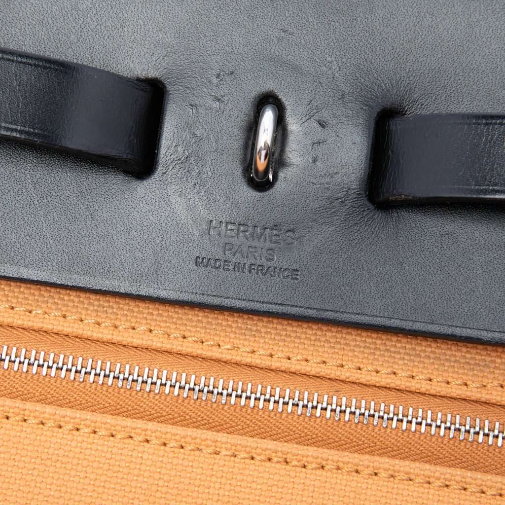 Hermès Toile Herbag Zip 39 Orange Very good condition - Box View