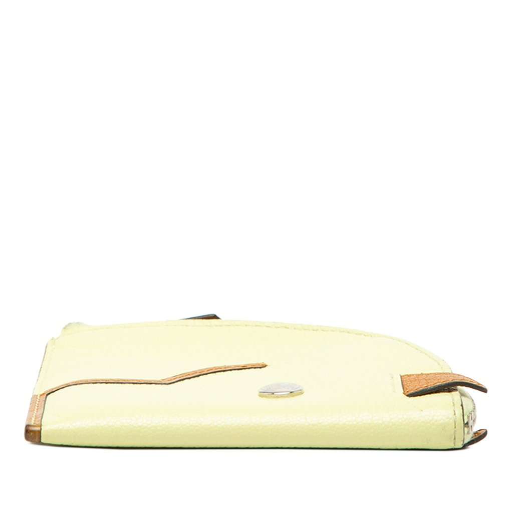 Hermès Chevre Paddock Coin Case Yellow Leather Very good condition - Inside View