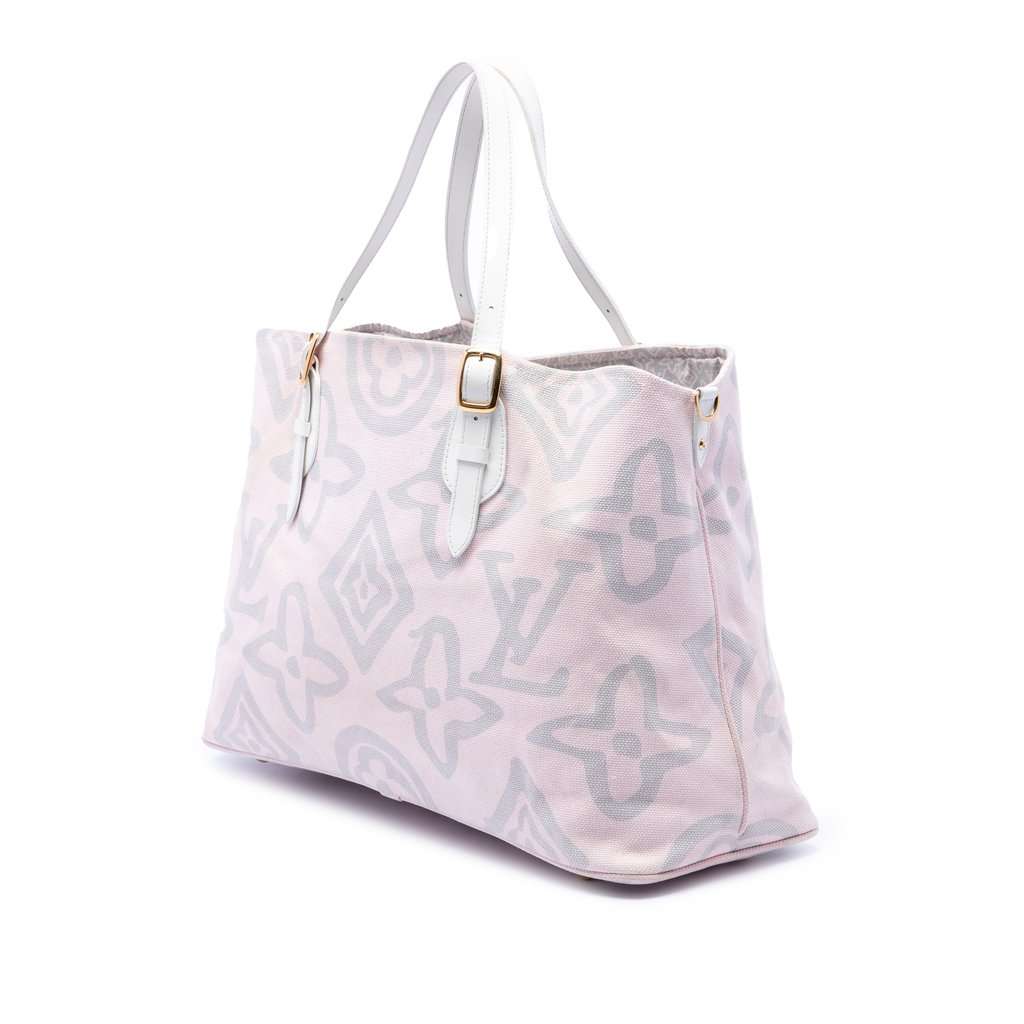 Louis Vuitton Monogram Tahitienne Cabas GM Pink Very good condition - Back View