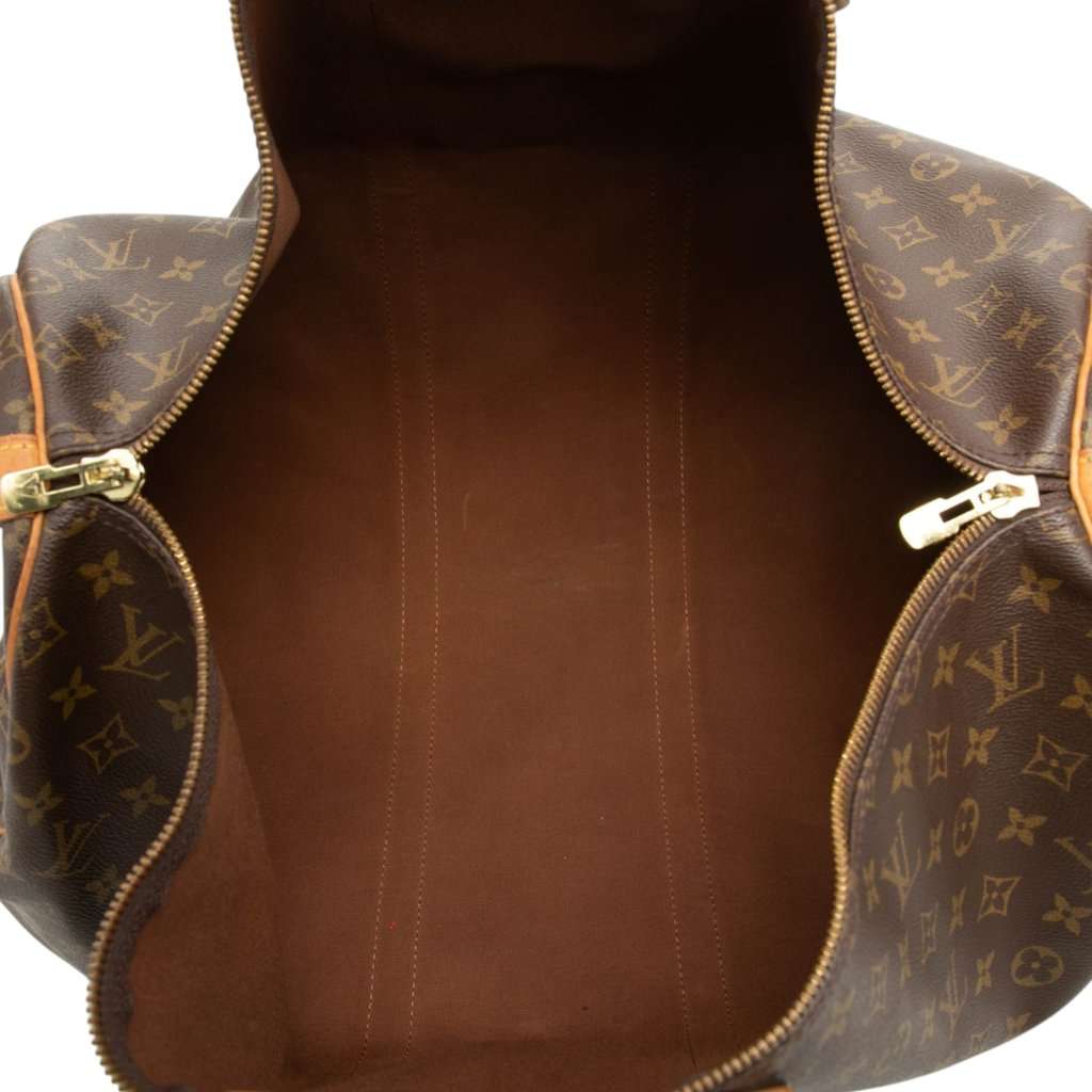 Louis Vuitton Monogram Keepall Bandouliere 55 Brown Good condition - Model View