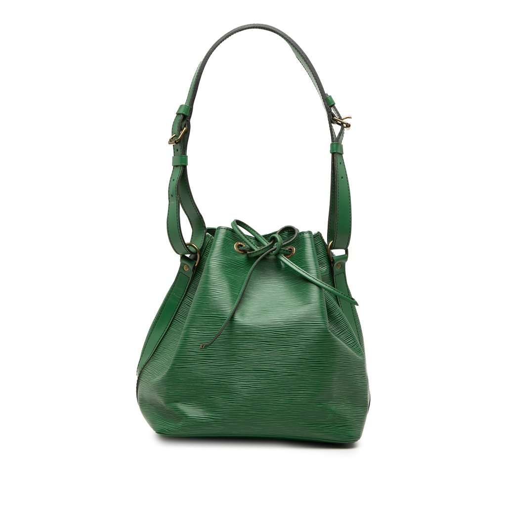 Louis Vuitton Epi Petit Noe Green Leather Very good condition - Front View