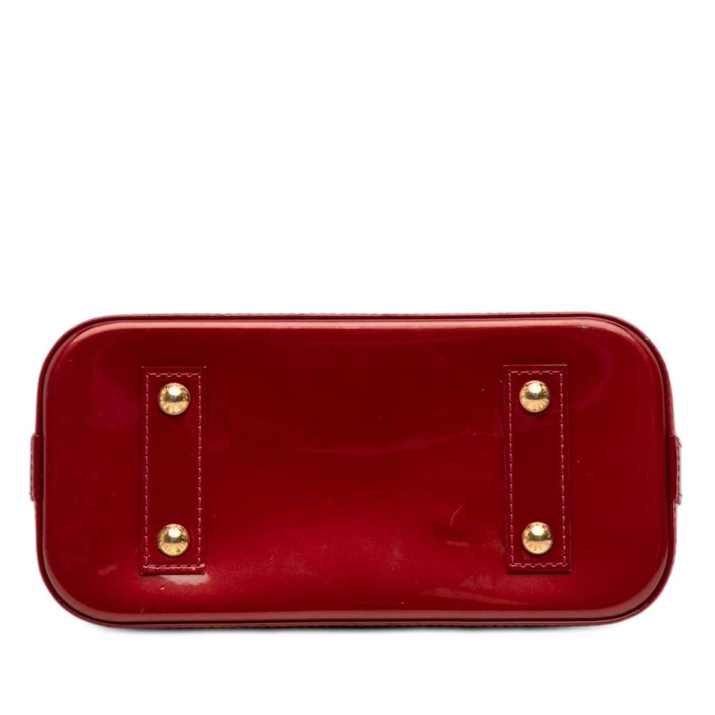 Louis Vuitton Monogram Vernis Alma BB Red Leather Very good condition - Inside View