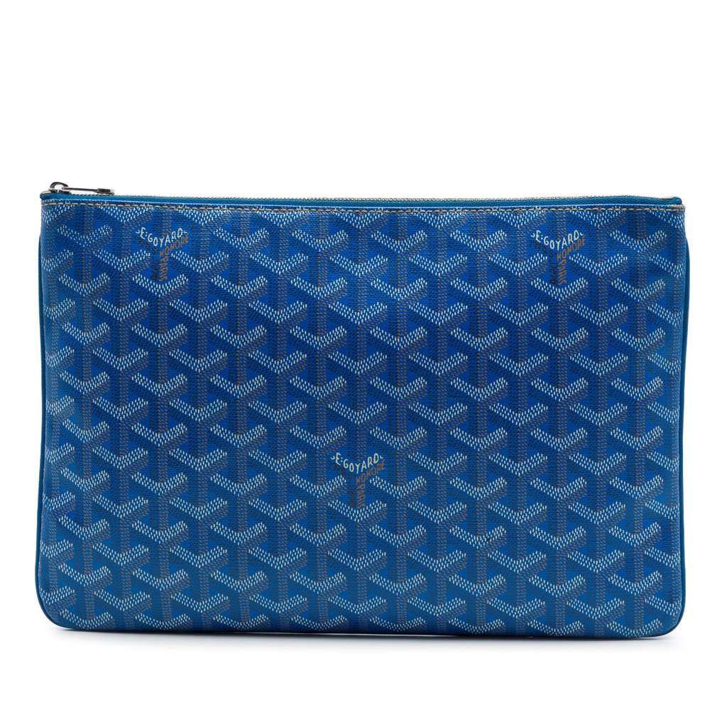 Goyard Goyardine Senat MM Blue Very good - Front View