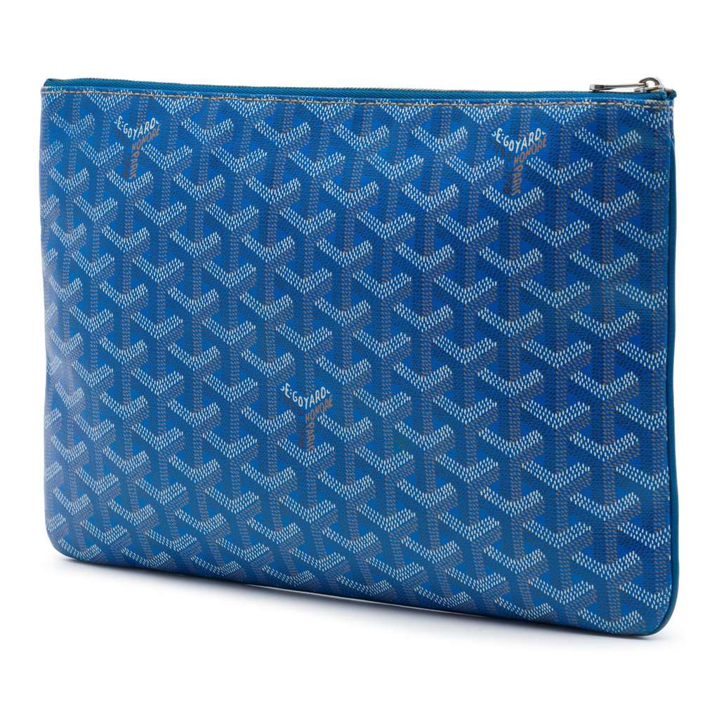 Goyard Goyardine Senat MM Blue Very good - Back View