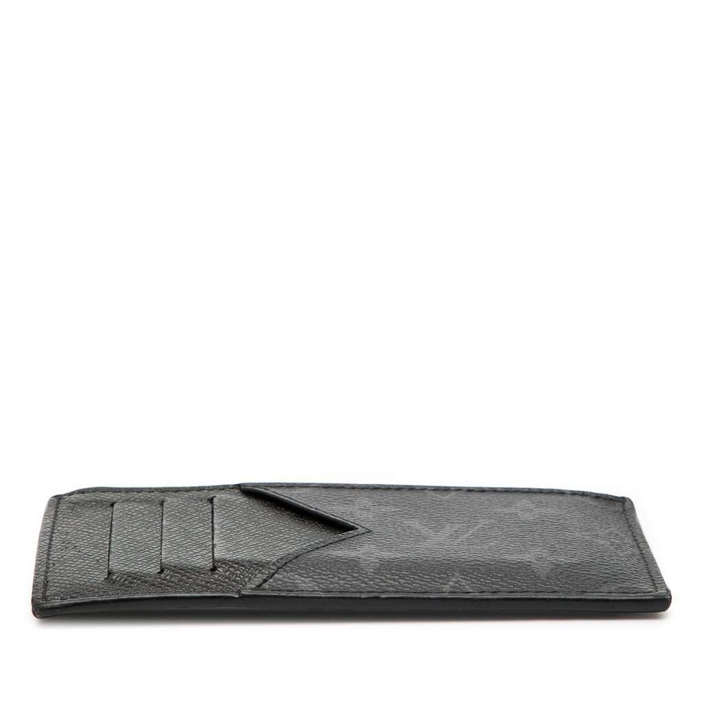 Louis Vuitton Monogram Eclipse Taigarama Coin Card Holder Black Very good condition - Inside View