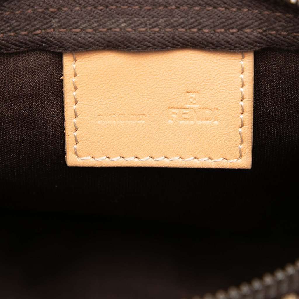 Fendi Zucchino Canvas Handbag Brown Very good condition - Box View