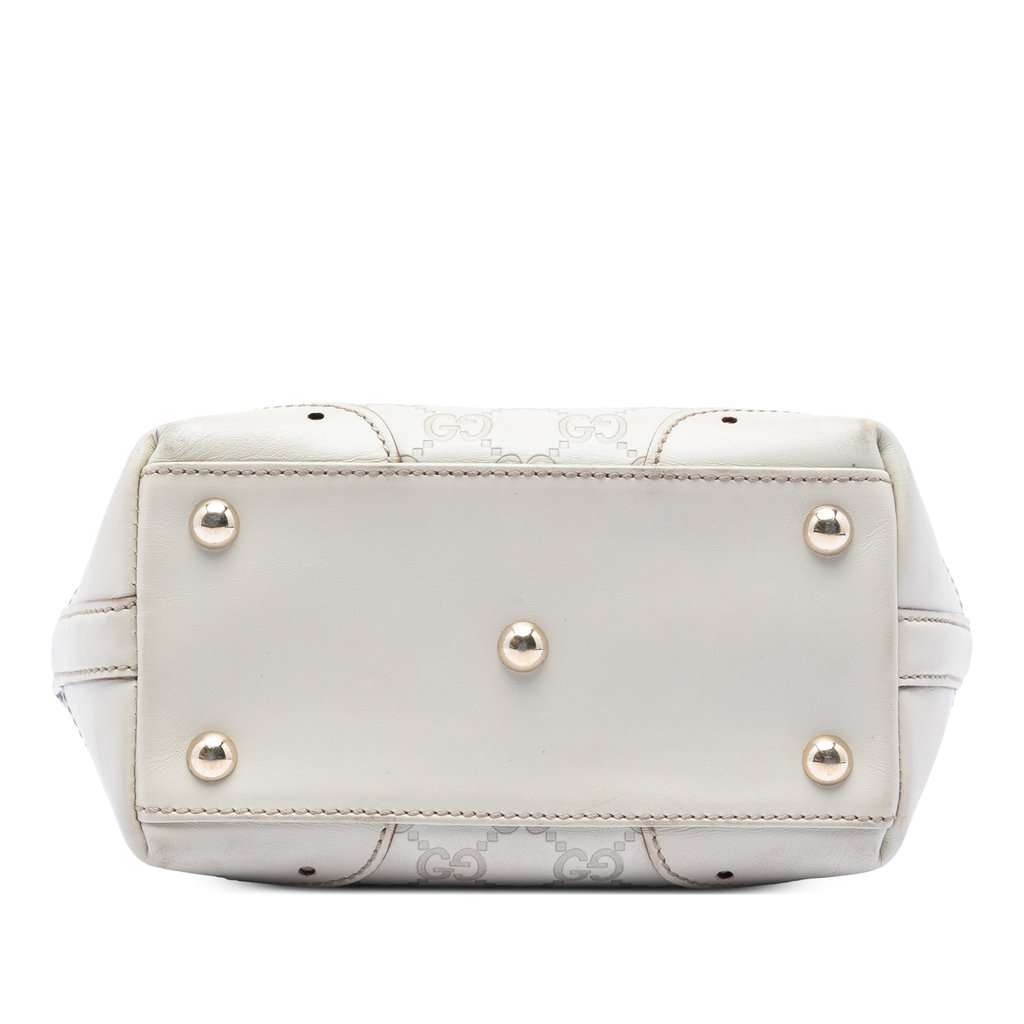 Gucci Mini Guccissima Punch Tote White Leather Very good condition - Inside View