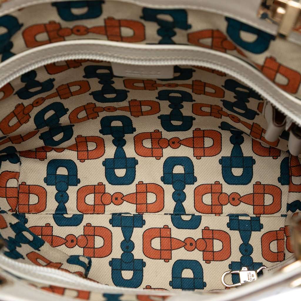 Gucci Mini Guccissima Punch Tote White Leather Very good condition - Model View