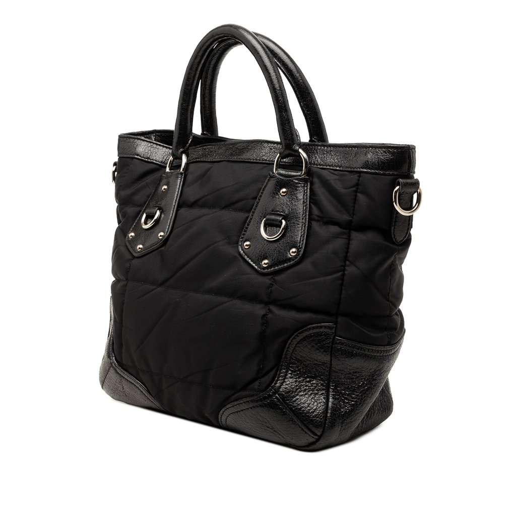 Prada Tessuto Cervo Lux 24H Tote Black Very good condition - Back View