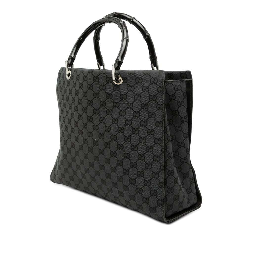 Gucci GG Canvas Bamboo Handbag MultiColor Very good condition - Back View