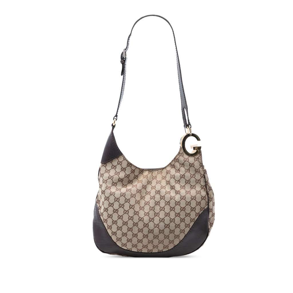 Gucci GG Canvas Charlotte Crossbody Beige Very good condition - Front View