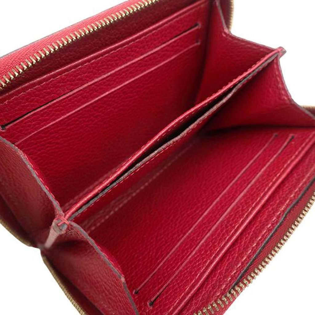 Louis Vuitton Monogram Empreinte Zippy Coin Purse Red Leather Very good - Model View