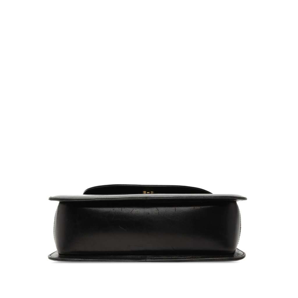 Salvatore Ferragamo Calfskin Metal Top Handle Bag Black Leather Very good condition - Inside View