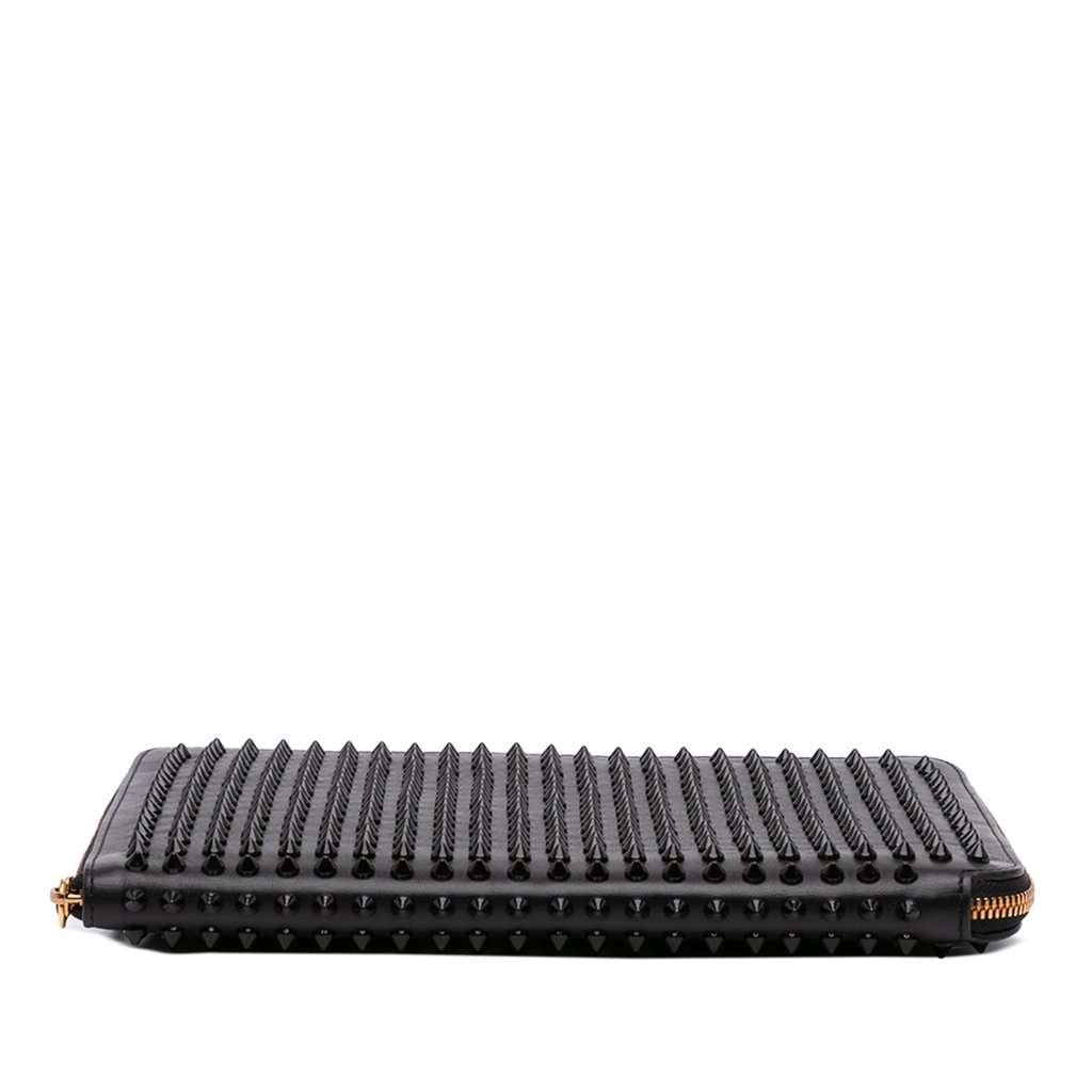 Christian Louboutin Calfskin Spike Ipad Case Black Leather Very good - Inside View