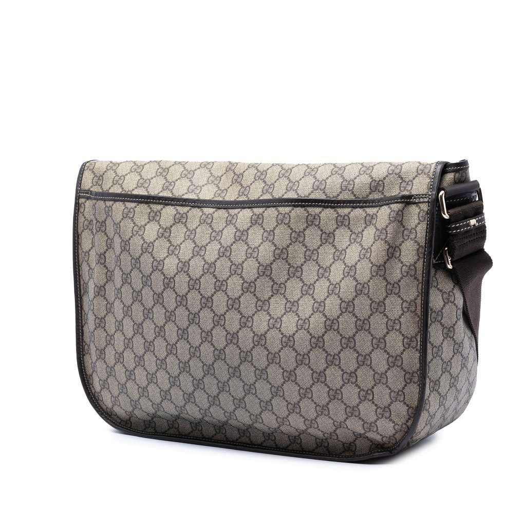 Gucci GG Supreme Messenger Bag Beige Very good condition - Back View