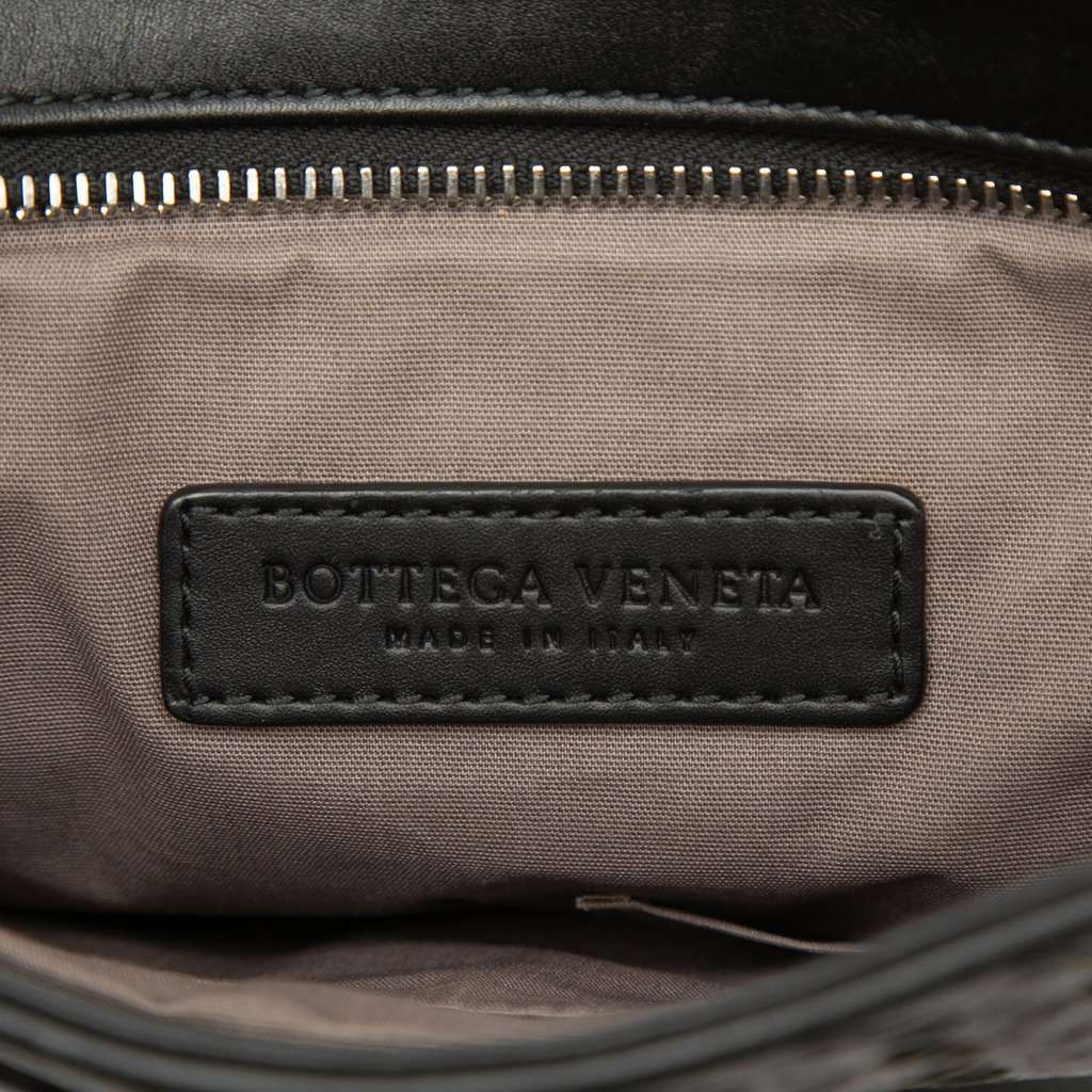 Bottega Veneta Nappa Intrecciato Messenger Bag Black Leather Very good - Box View
