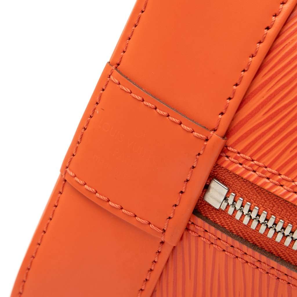 Louis Vuitton Epi Alma MM Orange Leather Very good condition - Box View